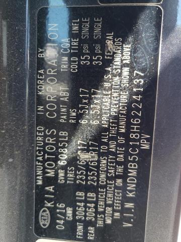 KNDMB5C18H6224137 KIA SEDONA LX