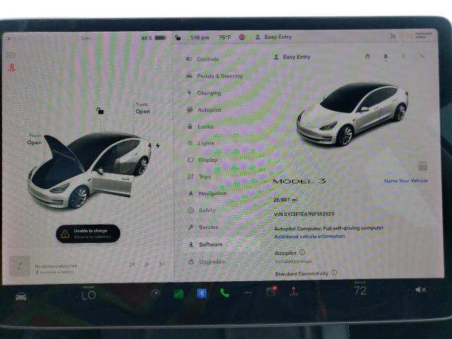 5YJ3E1EA1NF143523 Tesla MODEL 3