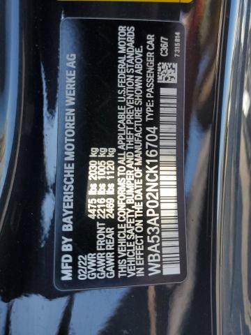 WBA53AP02NCK16704 BMW 430I