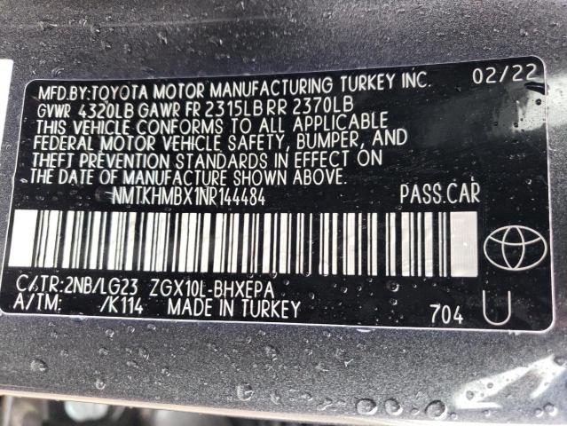 2022 TOYOTA C-HR LMTD NMTKHMBX1NR144484