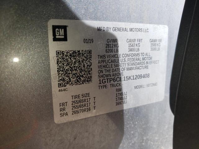 1GTP6CE15K1209408 GMC CANYON SLE