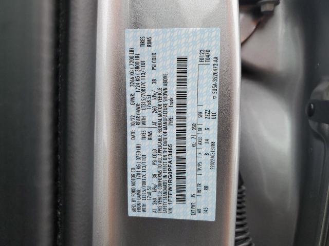 1FTFW1RG0PFA13465 Ford F150 Raptor