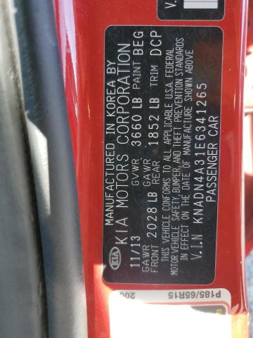 KNADN4A31E6341265 KIA RIO EX