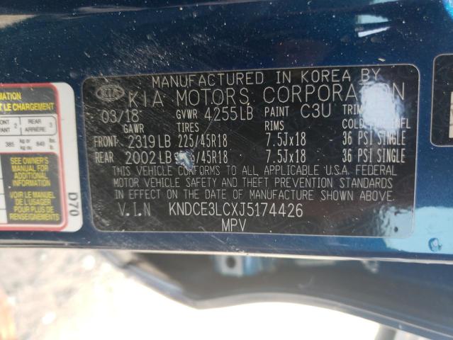 2018 KIA NIRO TOURI - KNDCE3LCXJ5174426
