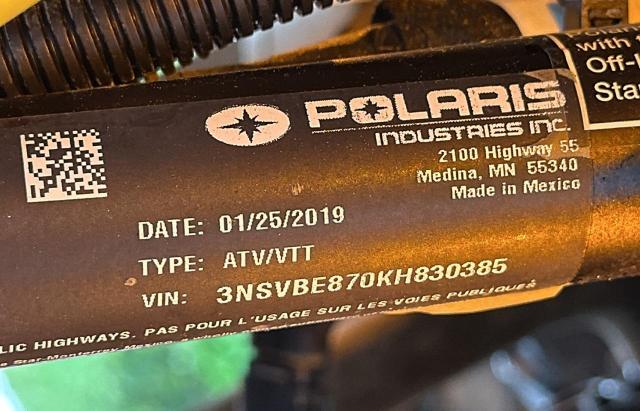2019 POLARIS RZR S 900 - 3NSVBE870KH830385