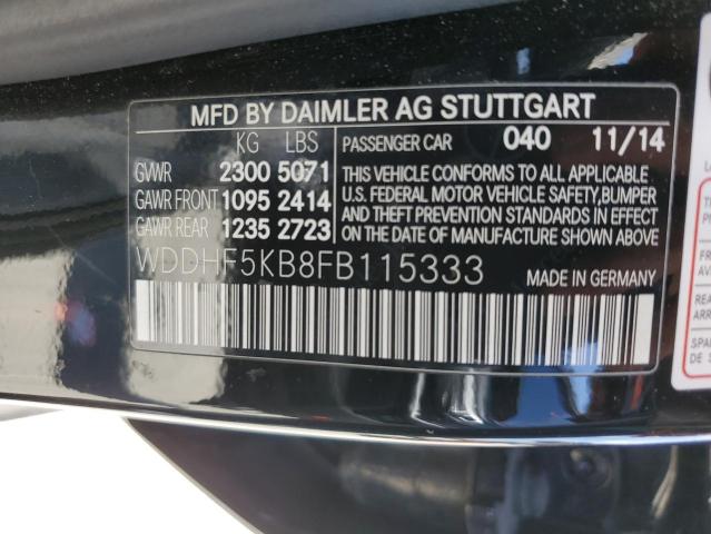 WDDHF5KB8FB115333 Mercedes-Benz E 350