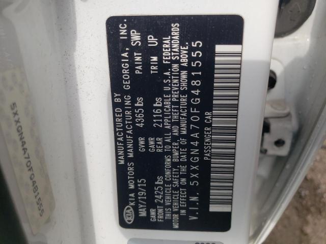 5XXGN4A70FG481555 KIA OPTIMA EX