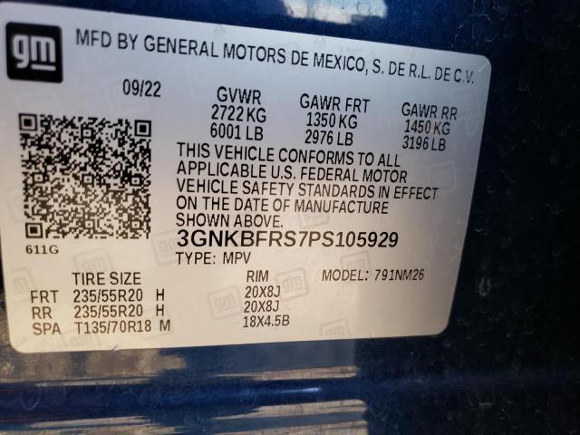 2023 CHEVROLET BLAZER PRE - 3GNKBFRS7PS105929
