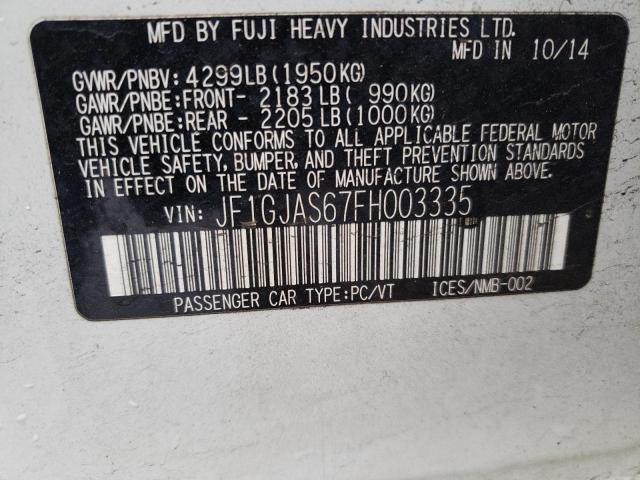 2015 SUBARU IMPREZA SP - JF1GJAS67FH003335