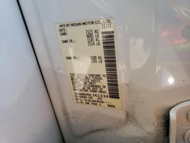 1N4AA6AV4KC361334 Nissan MAXIMA S
