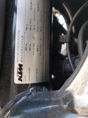 2022 KTM 890 DUKE R VBKTU9404NM842175