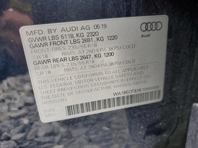 WA1BECF31K1066688 Audi Q3 PREMIUM 10