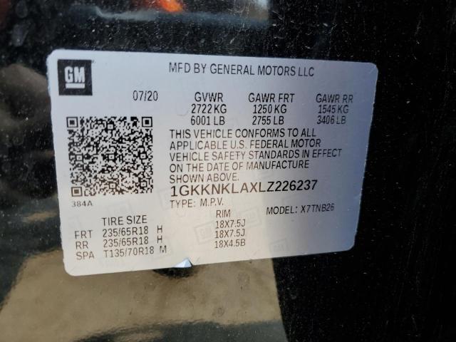 1GKKNKLAXLZ226237 GMC ACADIA SLE