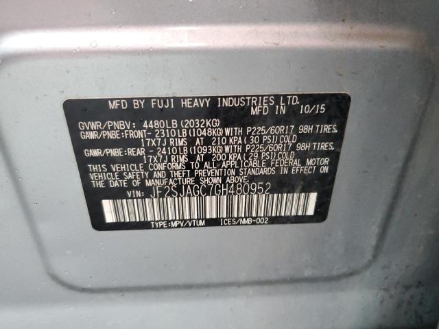 JF2SJAGC7GH480952 Subaru Forester 2.5i Premium