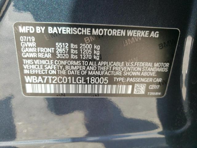 WBA7T2C01LGL18005 BMW 740 I