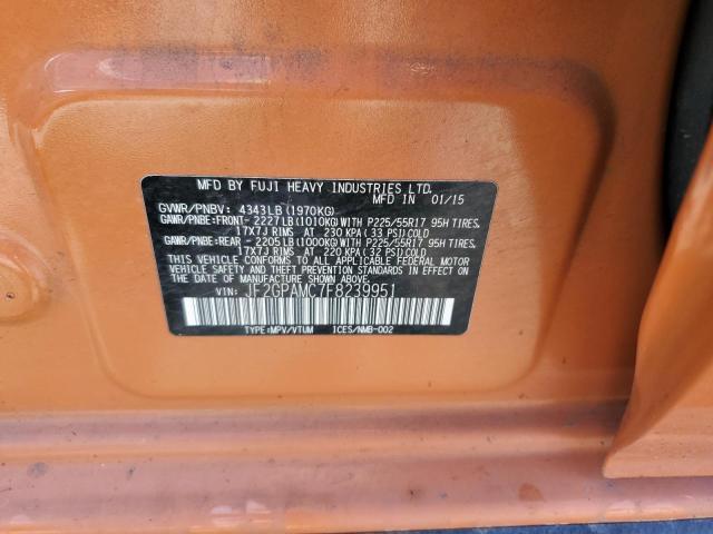 JF2GPAMC7F8239951 Subaru Xv Crosstrek 2.0 Limited