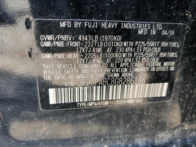 JF2GPABC8G8286166 Subaru Crosstrek Premium