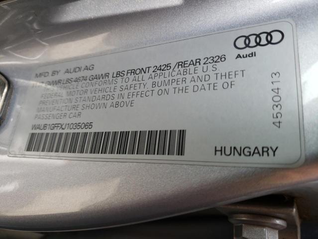 2018 AUDI S3 PREMIUM - WAUB1GFFXJ1035065
