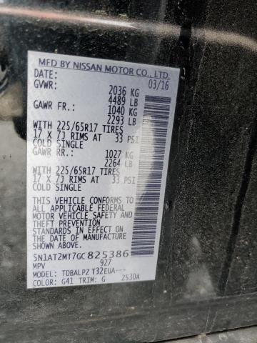 2016 NISSAN ROGUE S/SL 5N1AT2MT7GC825386
