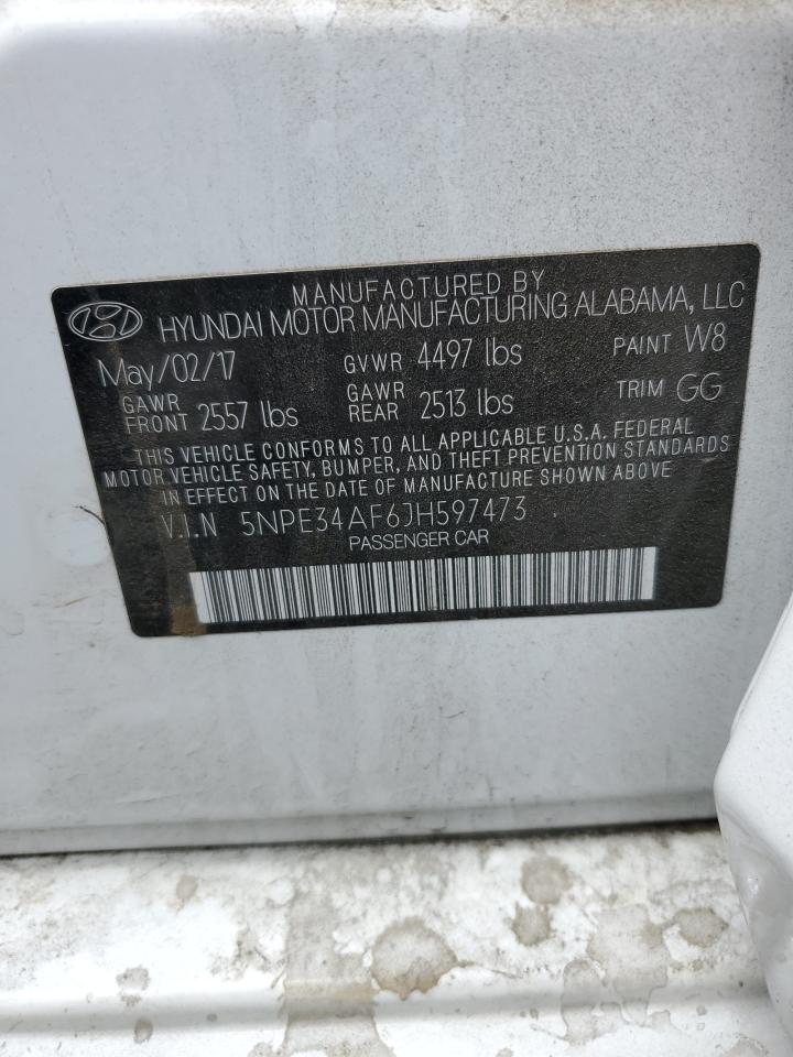 5NPE34AF6JH597473 2018 Hyundai Sonata Sport