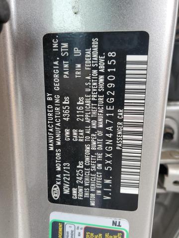 5XXGN4A71EG290158 KIA OPTIMA EX