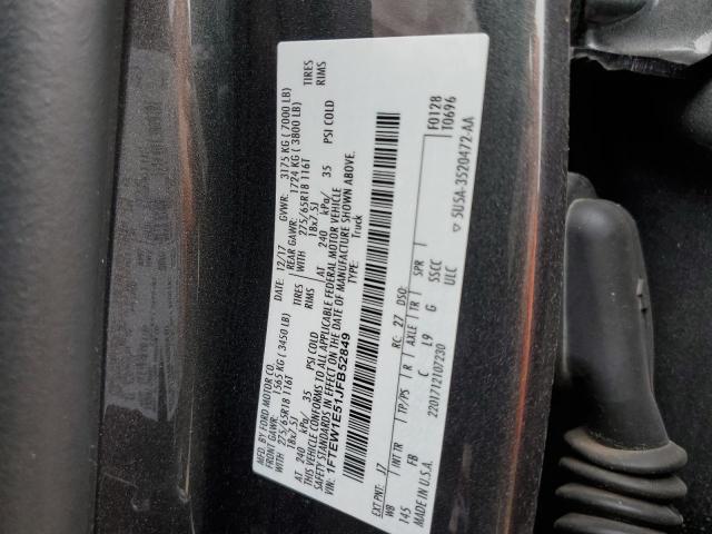 2018 Ford F150 Supercrew VIN: 1FTEW1E51JFB52849 Lot: 61394064