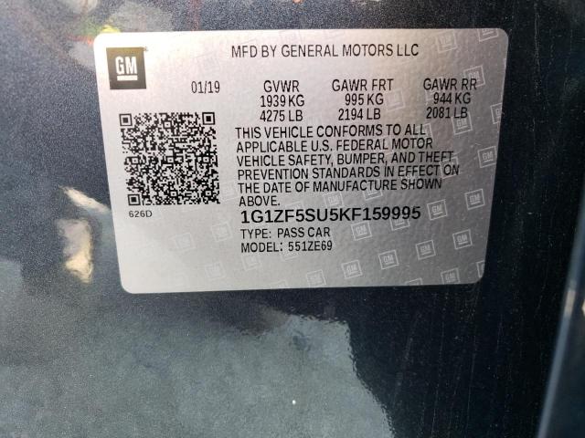 2019 CHEVROLET MALIBU HYB - 1G1ZF5SU5KF159995