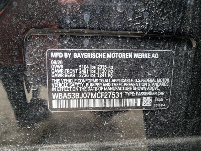 WBA53BJ07MCF27531 BMW 540 I