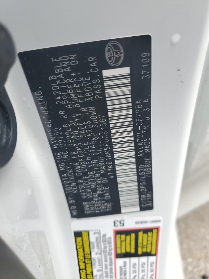 4T1K61AK5PU091567 TOYOTA CAMRY 2023