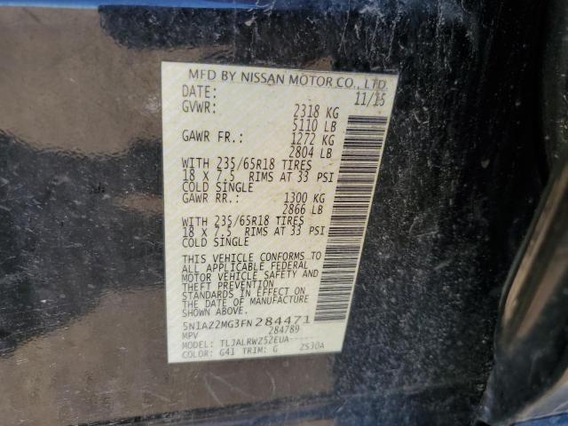 5N1AZ2MG3FN284471 Nissan MURANO S