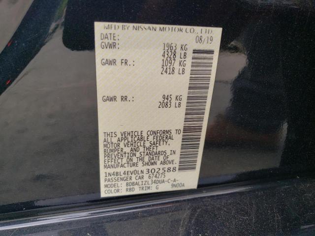 2020 NISSAN ALITMA 1N4BL4EV0LN302588
