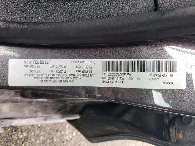 2015 CHRYSLER 200 S - 1C3CCCDG0FN703269