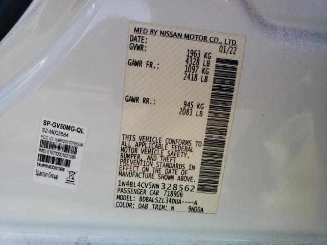 1N4BL4CV5NN328562 Nissan ALTIMA SR