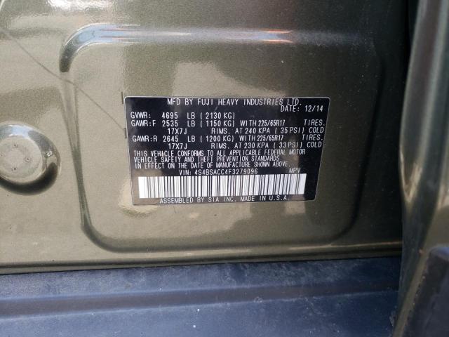 4S4BSACC4F3279096 Subaru Outback 2.5i Premium