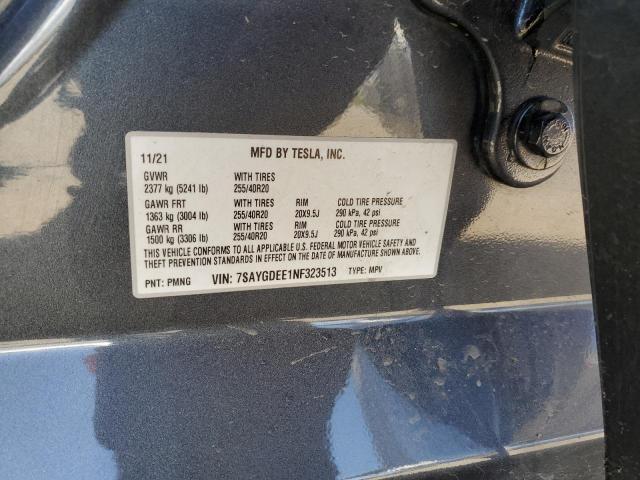7SAYGDEE1NF323513 Tesla Model Y