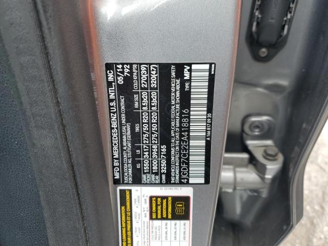 4JGDF7CE2EA418816 Mercedes-Benz Gl 450 4matic