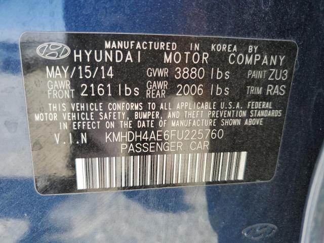 2015 HYUNDAI ELANTRA SE - KMHDH4AE6FU225760
