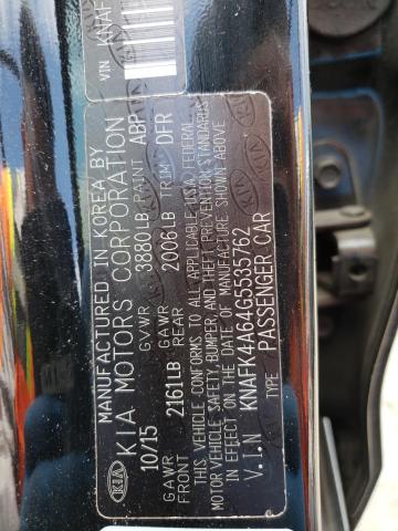 KNAFK4A64G5535762 KIA FORTE LX