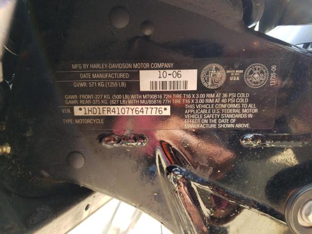 2007 HARLEY-DAVIDSON FLHRCI 1HD1FR4107Y647776