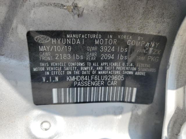 KMHD84LF6LU929605 Hyundai ELANTRA SEL
