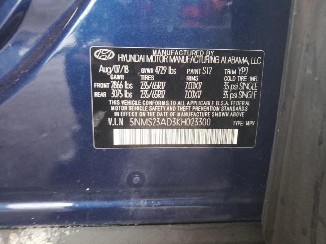 2019 HYUNDAI SANTA FE S - 5NMS23AD3KH023300