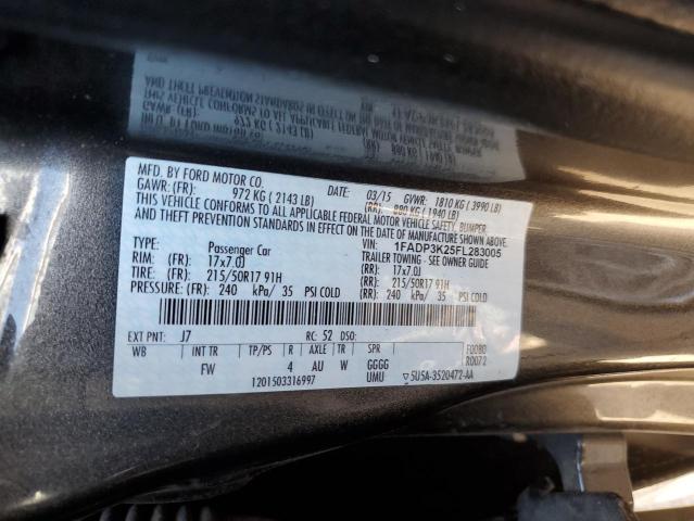 1FADP3K25FL283005 Ford FOCUS SE