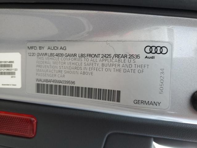 WAUABAF45MA039596 2021 AUDI A4, photo no. 12