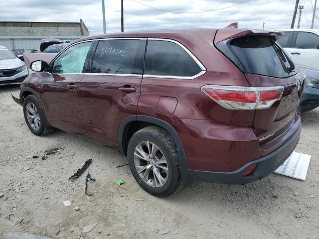 VIN 5TDBKRFH2ES049984 2014 Toyota Highlander, LE no.2