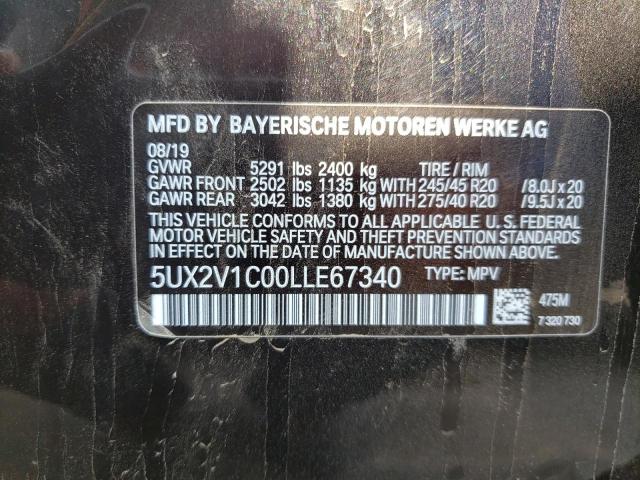 2020 BMW X4 XDRIVE3 - 5UX2V1C00LLE67340