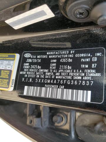 5XXGM4A76FG367837 KIA Optima Lx