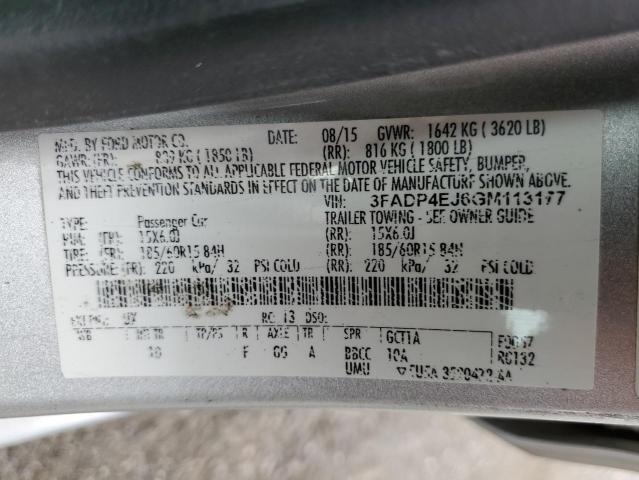 3FADP4EJ6GM113177 Ford FIESTA SE