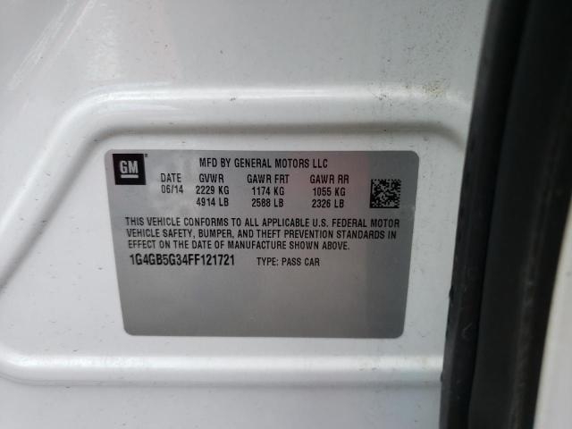 1G4GB5G34FF121721 Buick Lacrosse