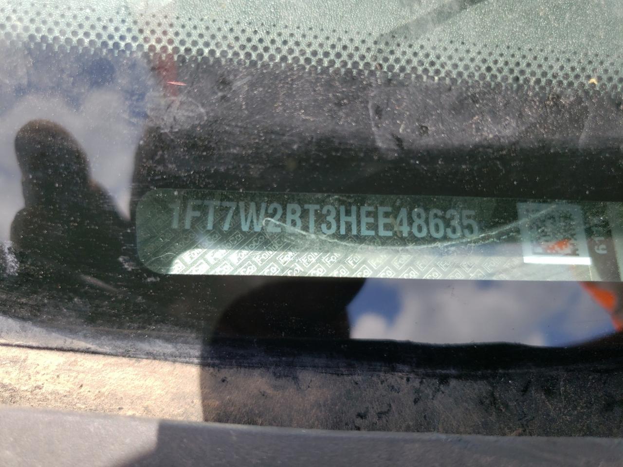 1FT7W2BT3HEE48635 FORD F250 2017