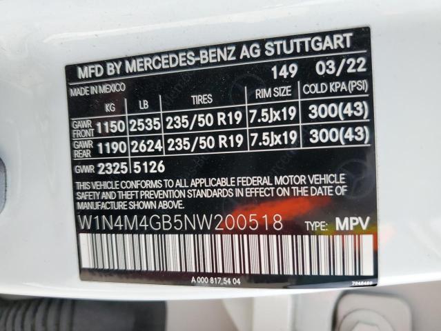W1N4M4GB5NW200518 Mercedes-Benz GLB 250